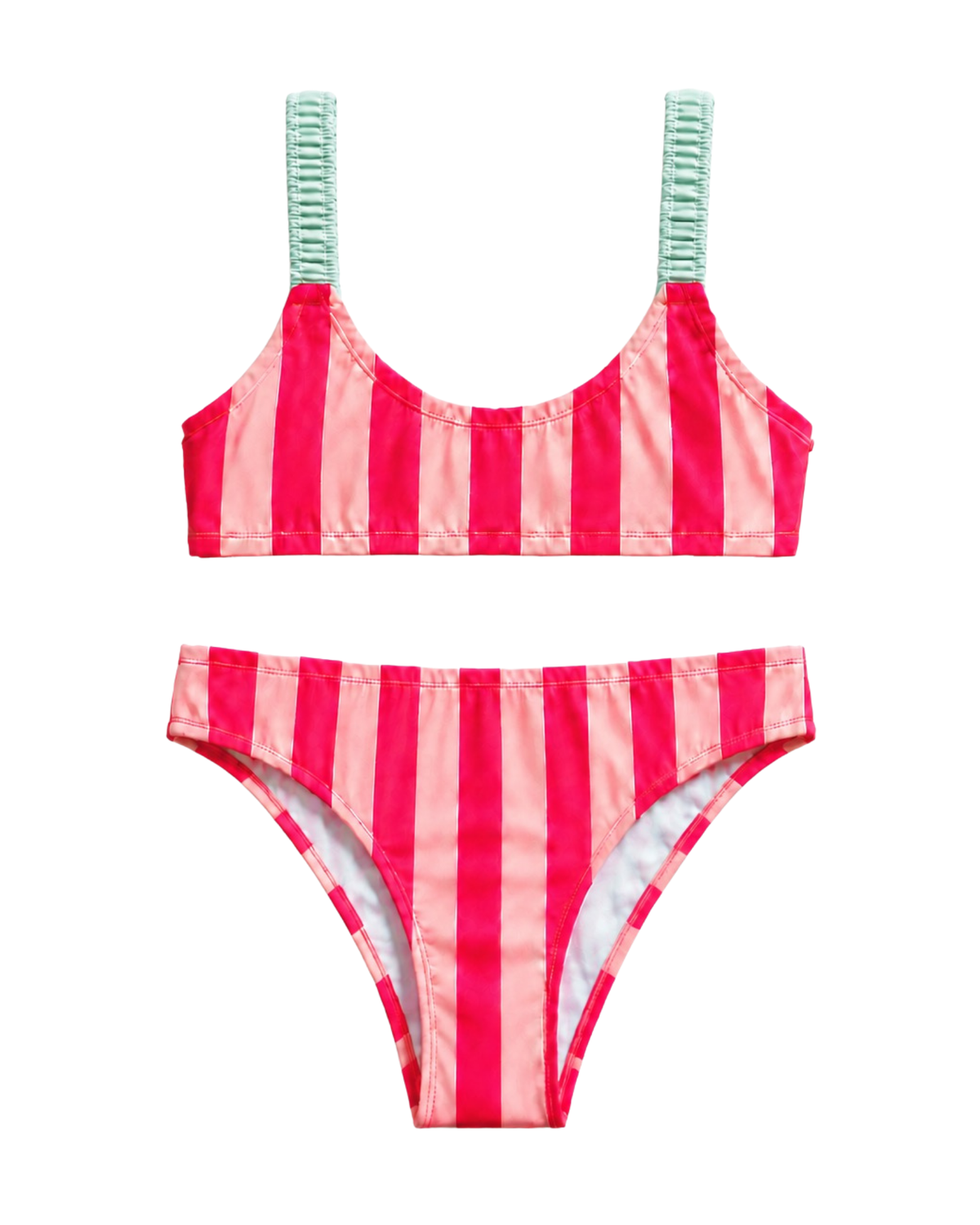 Maillot de bain deux pièces Vague Rose