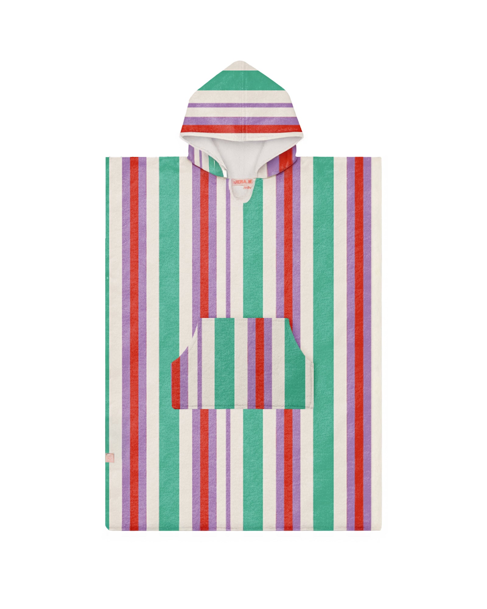 Poncho Adulte Pastel Stripe