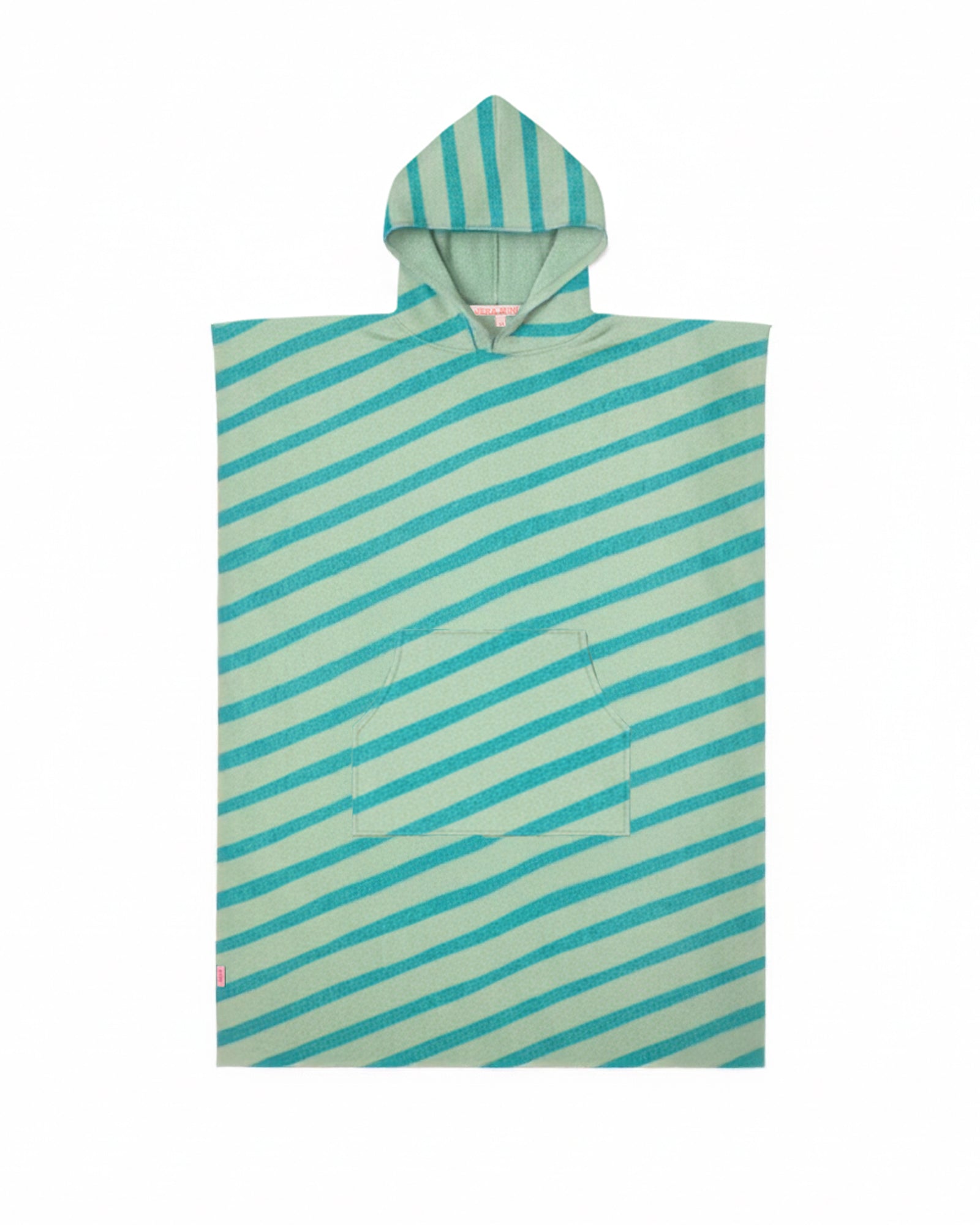 Poncho Adulte Vague Bleu
