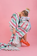 Poncho Pastel Stripe