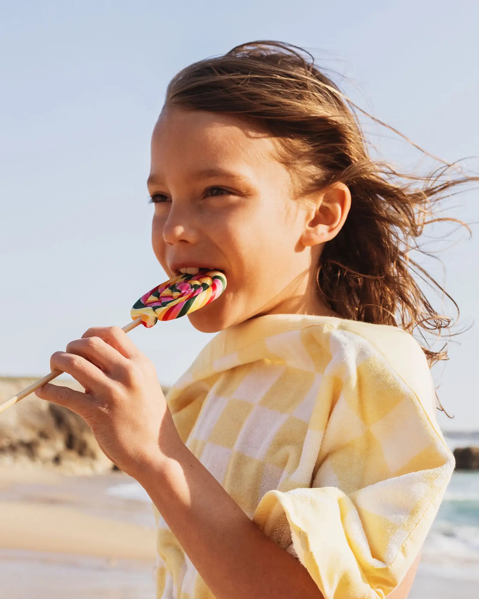Serviette de Plage Vague Jaune