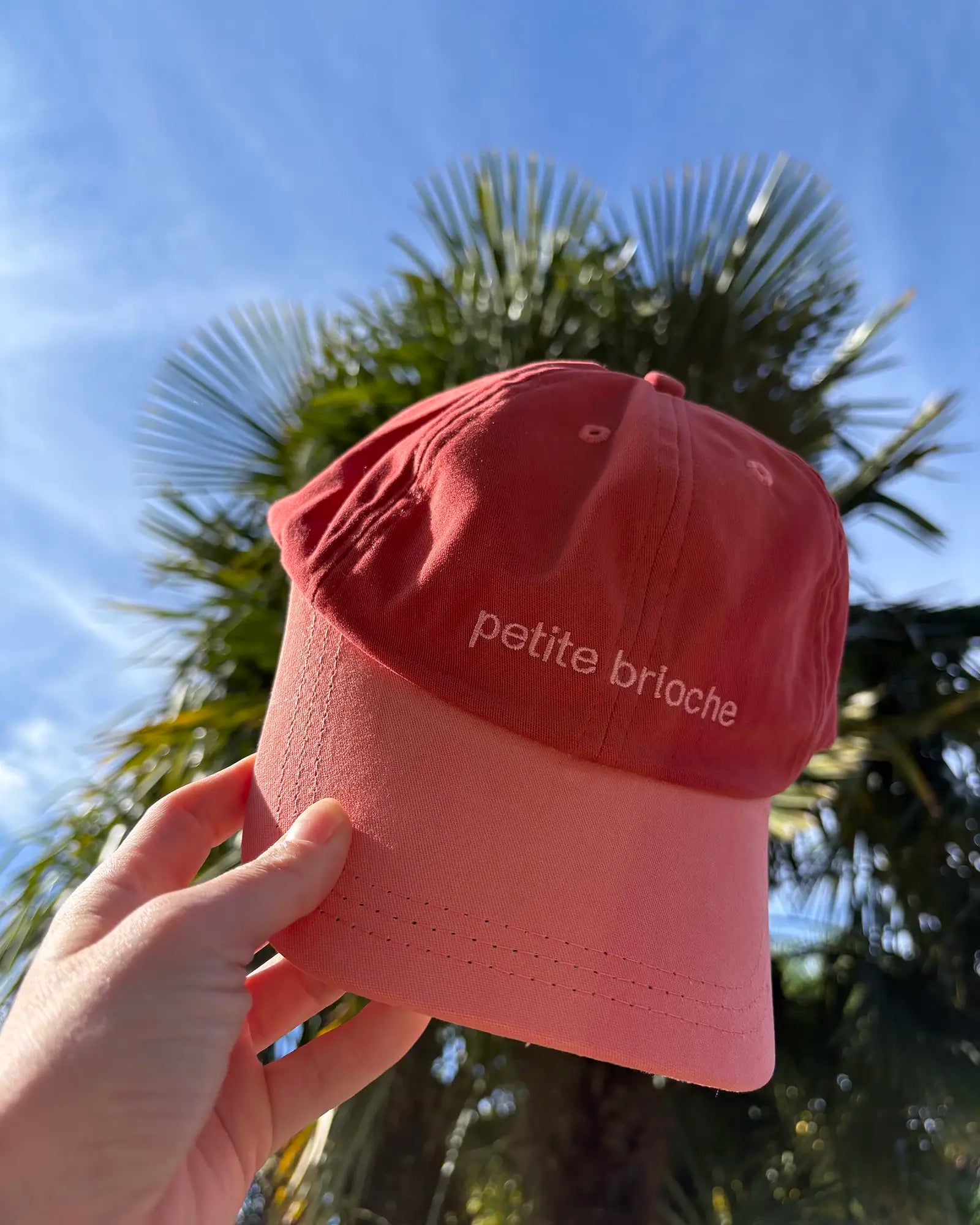 Casquette Petite Brioche Rouge et Rose