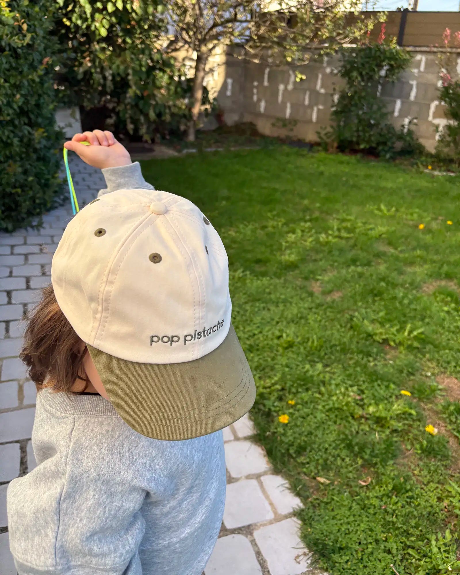 Casquette Pop Pistache Beige et Vert